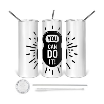 You can do it, Tumbler stainless steel 600ml, with metal straw & cleaning brush