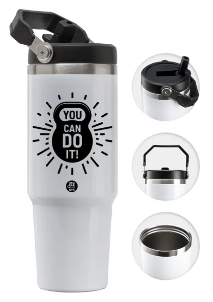 You can do it — Θερμός Ανοξείδωτο 30oz με χερούλι
