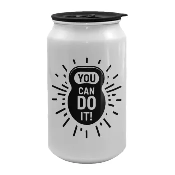 You can do it, Κούπα ταξιδιού μεταλλική με καπάκι (tin-can) 500ml