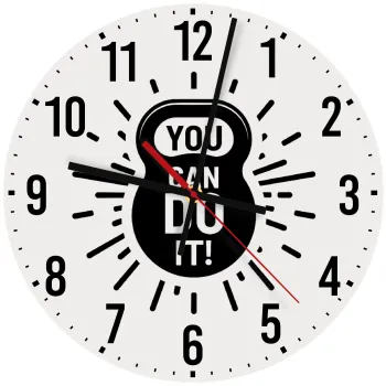 You can do it, Ρολόι τοίχου ξύλινο (30cm)