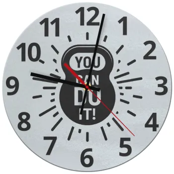 You can do it, Ρολόι τοίχου γυάλινο (30cm)
