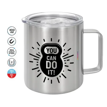 You can do it, Mug Stainless steel double wall 300ml