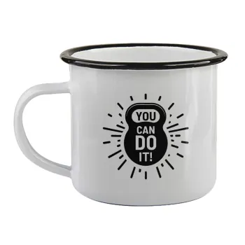 You can do it, Κούπα εμαγιέ με μαύρο χείλος 360ml