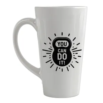 You can do it, Κούπα κωνική Latte Μεγάλη, κεραμική, 450ml
