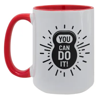 You can do it, Κούπα Mega 15oz, κεραμική Κόκκινη, 450ml