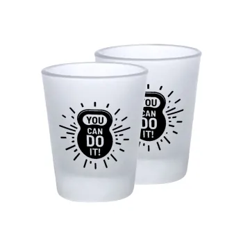 You can do it, Σφηνοπότηρα γυάλινα 45ml του πάγου (2 τεμάχια)