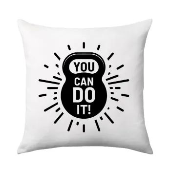 You can do it, Μαξιλάρι καναπέ 40x40cm περιέχεται το  γέμισμα