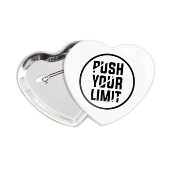 Push your limit, Κονκάρδα παραμάνα καρδιά (57x52mm)