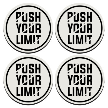 Push your limit, ΣΕΤ 4 Σουβέρ ξύλινα στρογγυλά (9cm)
