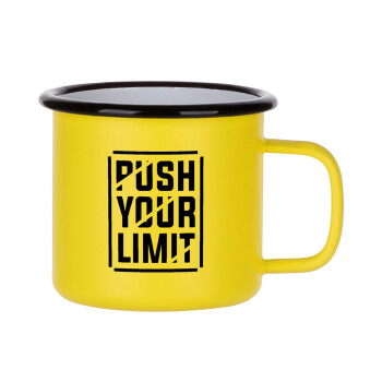 Push your limit, Κούπα Μεταλλική εμαγιέ ΜΑΤ Κίτρινη 360ml