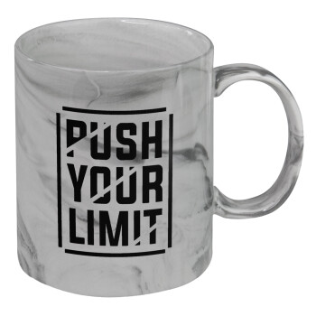 Push your limit, Mug ceramic marble style, 330ml