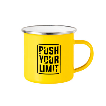 Push your limit, Yellow Enamel Metallic Cup 360ml