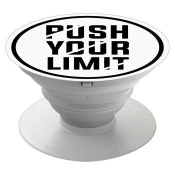 Push your limit, Phone Holders Stand  White Hand-held Mobile Phone Holder