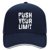 DRILL Adult Ultimate Hat BLUE/WHITE, (100% COTTON, ADULT, UNISEX, ONE SIZE)