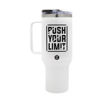 Push your limit, Mega Stainless steel Tumbler with lid, double wall 1,2L