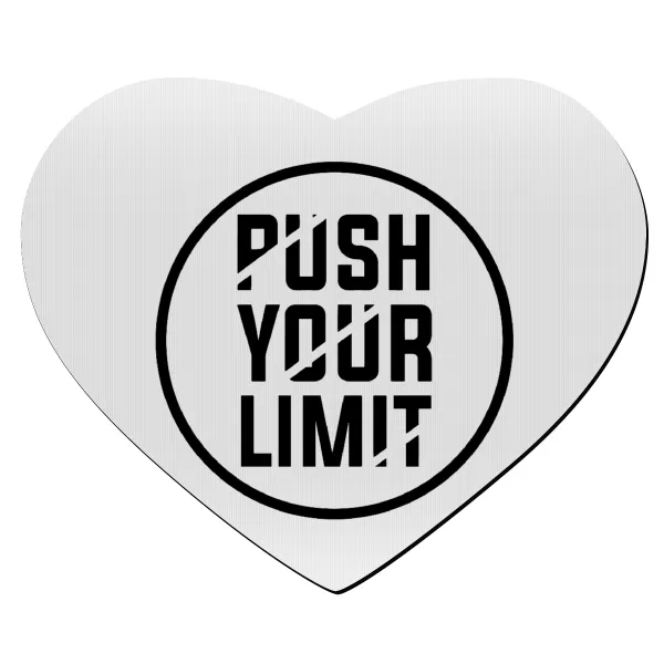 Push your limit — Mousepad καρδιά 23x20cm
