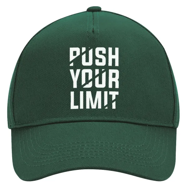 Push your limit — Adult Ultimate Hat GREEN, (100% COTTON DRILL, ADULT, UNISEX, ONE SIZE)