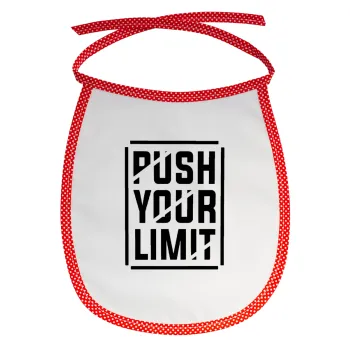 Push your limit, Σαλιάρα μωρού αλέκιαστη με κορδόνι Κόκκινη