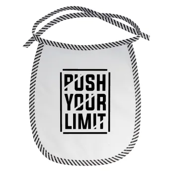 Push your limit, Σαλιάρα μωρού αλέκιαστη με κορδόνι Μαύρη