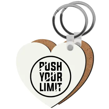 Push your limit, Μπρελόκ Ξύλινο καρδιά MDF
