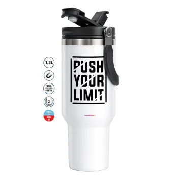 Push your limit, Mega Tumbler με καπάκι, διπλού τοιχώματος (θερμό) 1,2L