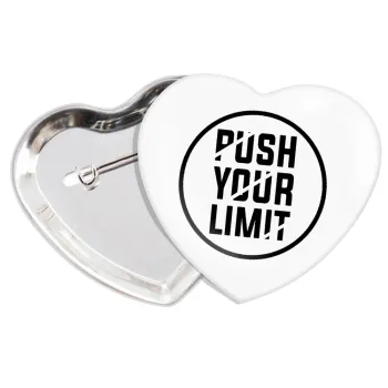 Push your limit, Κονκάρδα παραμάνα καρδιά (57x52mm)