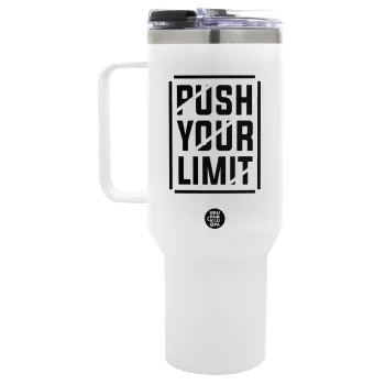 Push your limit, Mega Tumbler με καπάκι, διπλού τοιχώματος (θερμό) 1,2L