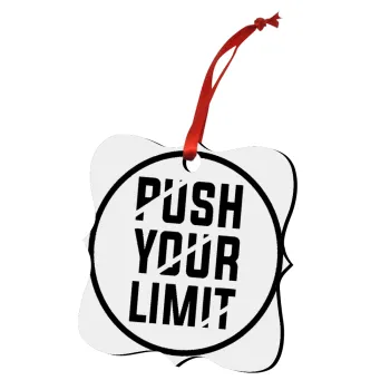 Push your limit, Στολίδι Χριστουγεννιάτικο στολίδι polygon ξύλινο 7.5cm