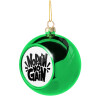 Green Christmas tree ornament ball 8cm