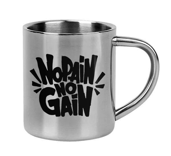 No pain no gain — Κούπα Ανοξείδωτη διπλού τοιχώματος 300ml
