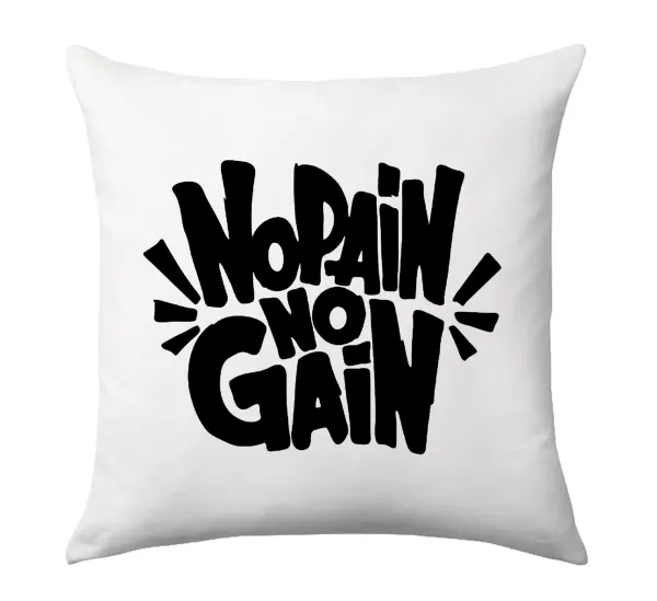 No pain no gain — Sofa cushion 40x40cm includes filling