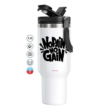 No pain no gain, Mega Tumbler με καπάκι, διπλού τοιχώματος (θερμό) 1,2L