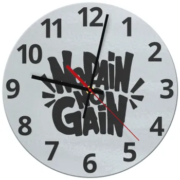 No pain no gain, Ρολόι τοίχου γυάλινο (30cm)