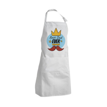 King, Best dad ever, Adult Chef Apron (with sliders and 2 pockets)