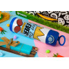 Easter candle, Childrens hot water bottle, stainless steel, with safety straw, BLUE (500ml)