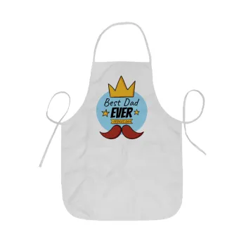 King, Best dad ever, Ποδιά Σεφ ολόσωμη κοντή  Παιδική (44x62cm)