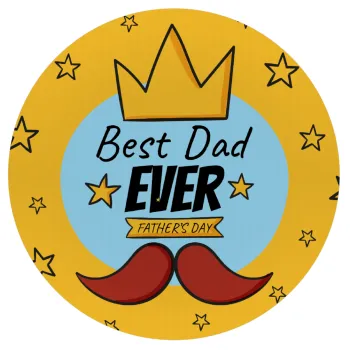 King, Best dad ever, Mousepad Round 20cm