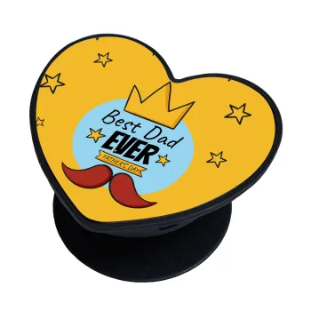 King, Best dad ever, Phone Holders Stand  καρδιά Μαύρο Βάση Στήριξης Κινητού στο Χέρι