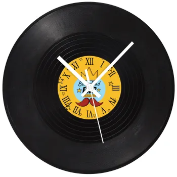 King, Best dad ever, Ρολόι τοίχου Βινύλιο (30cm)