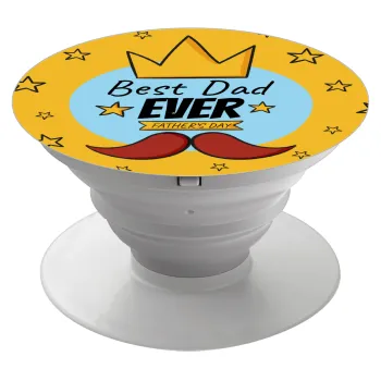 King, Best dad ever, Phone Holders Stand  Λευκό Βάση Στήριξης Κινητού στο Χέρι