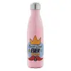 Μεταλλικό παγούρι θερμός Ροζ Ιριδίζον (Stainless steel), διπλού τοιχώματος, 500ml