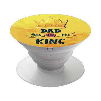 Dad you are the King, Phone Holders Stand  White Hand-held Mobile Phone Holder