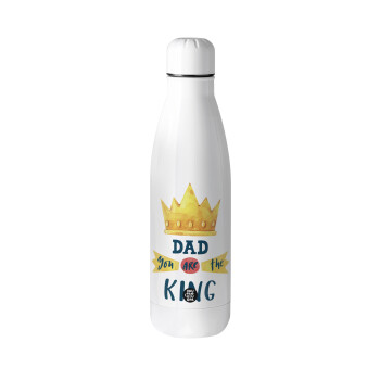 Dad you are the King, Μεταλλικό παγούρι θερμός (Stainless steel), 500ml