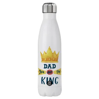 Dad you are the King, Μεταλλικό παγούρι θερμός (Stainless steel), διπλού τοιχώματος, 750ml