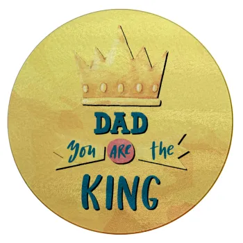 Dad you are the King, Επιφάνεια κοπής γυάλινη στρογγυλή (30cm)