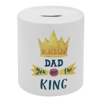 Dad you are the King, Κουμπαράς πορσελάνης με τάπα