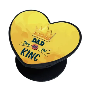 Dad you are the King, Phone Holders Stand  καρδιά Μαύρο Βάση Στήριξης Κινητού στο Χέρι
