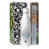 Easter Set, metallic stainless thermos bottle (500ml) & scented flat Easter candle (30cm) (GRAY)
