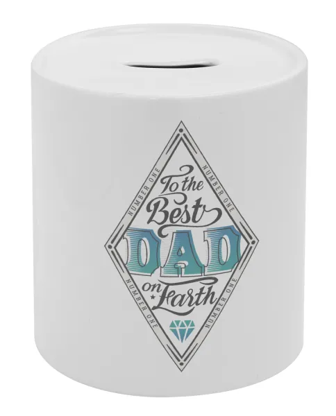 To the best DAD on earth — Κουμπαράς πορσελάνης με τάπα