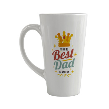 The Best DAD ever, Κούπα κωνική Latte Μεγάλη, κεραμική, 450ml